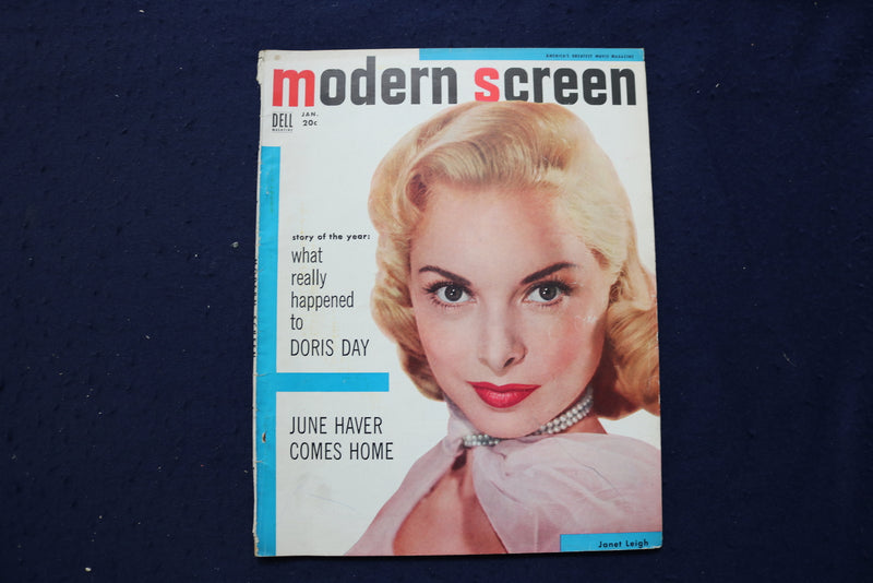1954 JANUARY MODERN SCREEN MAGAZINE - JANET LEIGH COVER - E 17343