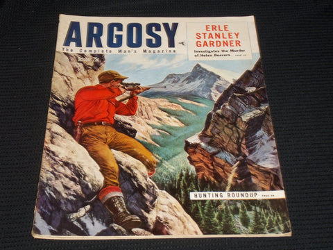 1952 OCTOBER ARGOSY MAGAZINE - HUNTING ROUNDUP FRONT COVER - E 4830