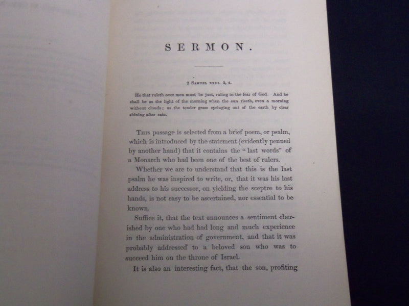 1856 HENRY J. GARDNER - SIMON BROWN SERMON - ANNUAL ELECTION - J 8950