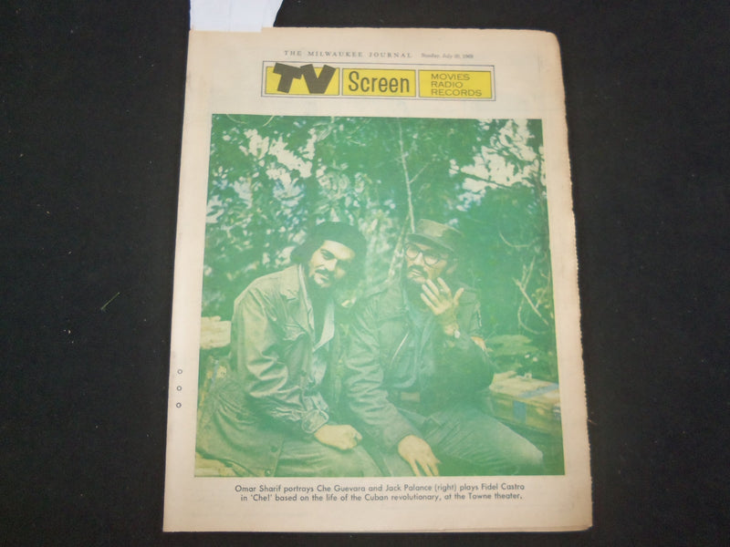 1969 JULY 20 MILWAUKEE JOURNAL TV SCREEN SECTION -SHARIF/PALANCE COVER - NP 8061