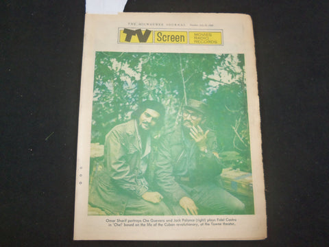 1969 JULY 20 MILWAUKEE JOURNAL TV SCREEN SECTION -SHARIF/PALANCE COVER - NP 8061