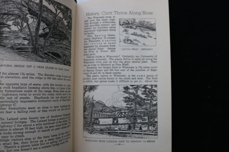 1948 SOUTHWEST WISCONSIN THE BLACKHAWK COUNTRY TRAVEL GUIDE - SOFTCOVER - K 2233