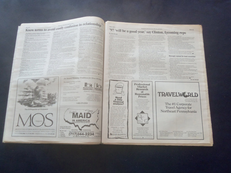 1997 APRIL NORTHEAST PENNSYLVANIA BUSINESS JOURNAL - SCRANTON, PA - NP 6193