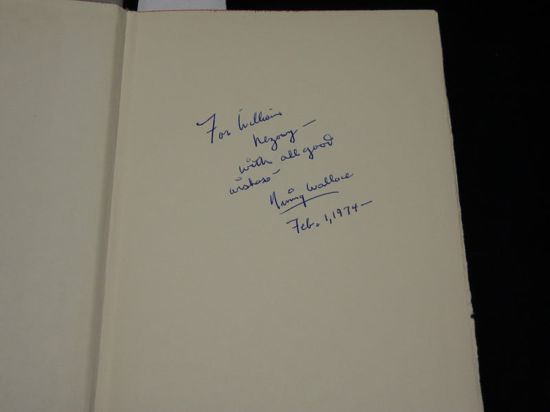 1978 THE SEVEN MINUTES BOOK INSCRIBED BY IRVING WALLACE - BOOK CLUB EDN - D 510
