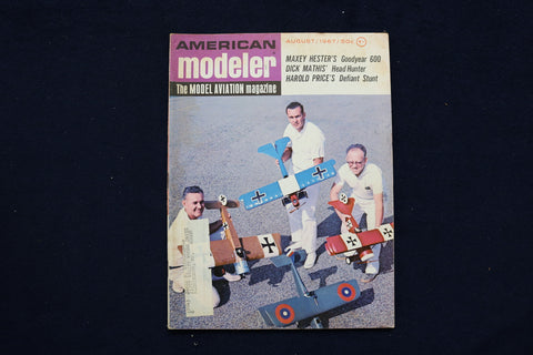 1967 AUGUST AMERICAN MODELER MAGAZINE - WWI MODELS COVER - E 11448
