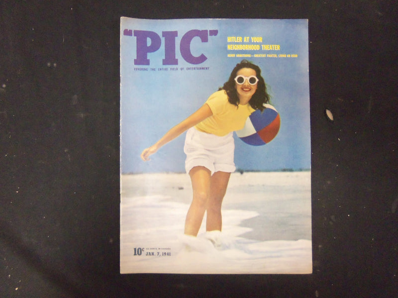 1941 JANUARY 7 PIC MAGAZINE - NICE COVER & PHOTOS INSIDE - ST 4052