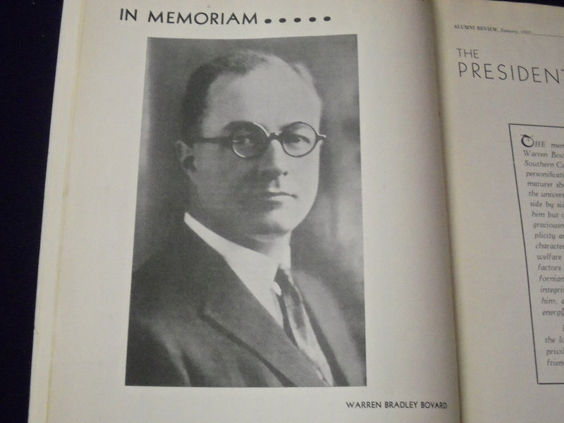 1931 JAN SOUTHERN CALIFORNIA ALUMNI REVIEW + 2 SUPPLEMENTS - PHOTOS - J 1225