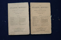 1874 THE ATLANTIC MONTHLY MAGAZINE - LOT OF 10 - O 3406