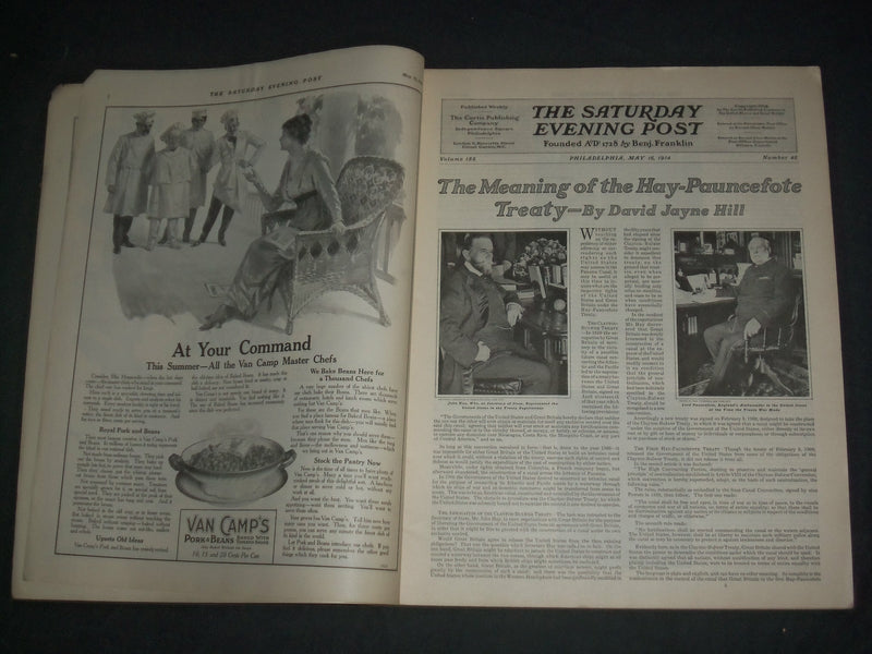1914 MAY 16 THE SATURDAY EVENING POST MAGAZINE - ILLUSTRATED COVER - SP 2470U
