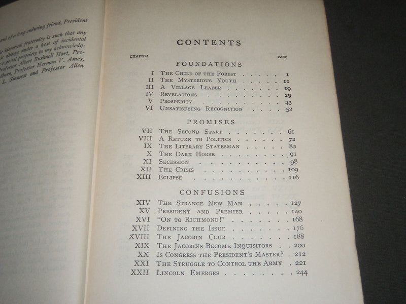 1924 LINCOLN BY NATHANIEL WRIGHT STEPHENSON HARDCOVER BOOK - KD 4438