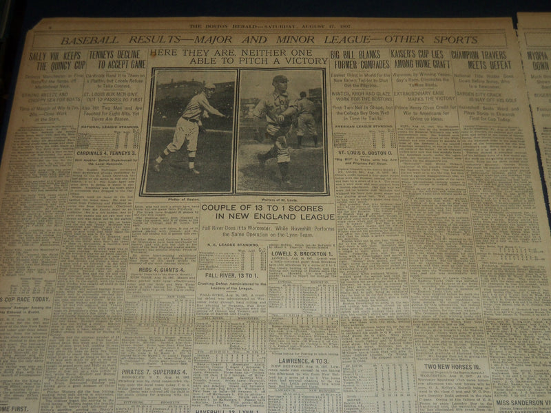 1907 AUGUST 7 THE BOSTON HERALD - OLD ORCHARD AFTER BIG FIRE - BH 229