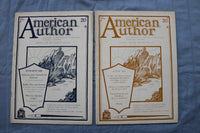 1931-1932 AMERICAN AUTHOR MAGAZINE - LOT OF 8 - E 26440