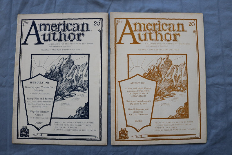 1931-1932 AMERICAN AUTHOR MAGAZINE - LOT OF 8 - E 26440