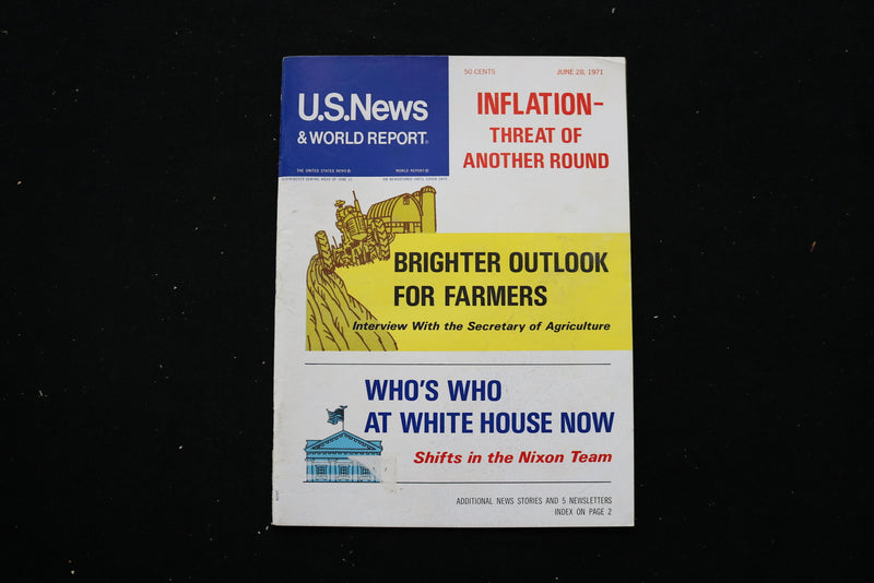 1971 JUNE 28 U.S. NEWS & WORLD REPORT MAGAZINE - INFLATION COVER - E 10894