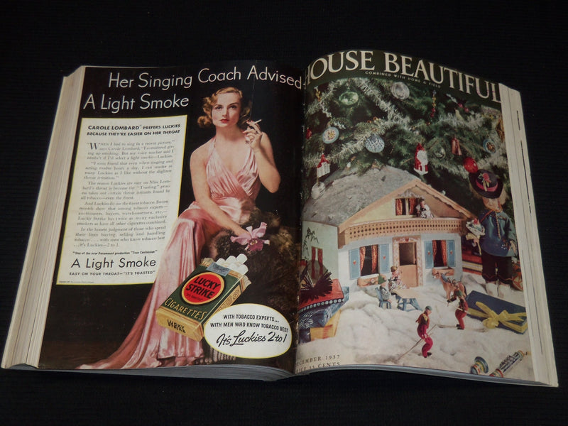 1937 JULY-DECEMBER HOUSE BEAUTIFUL MAGAZINE BOUND VOLUME - NICE COVERS- KD 4727F