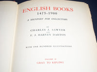 1927 ENGLISH BOOKS 1475-1900 BY CHARLES J SAWYER & DARTON VOLUME 1 + 2 - KD 1882