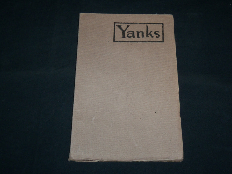 1918 YANKS A BOOK OF A. E. F. VERSE SOFTCOVER BOOK - SGT. JOYCE KILMER - J 6851
