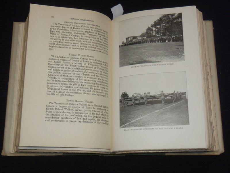 1917 RUTGERS COLLEGE THE CELEBRATION BOOK - 150TH ANNIVERSARY - KD 5981K