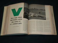 1958 JANUARY-DECEMBER TRAVEL MAGAZINE BOUND VOLUME - GREAT COVERS - KD 6000