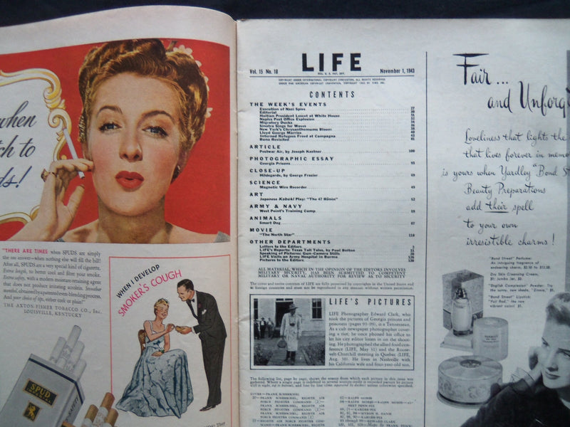 1943 NOVEMBER 1 LIFE MAGAZINE - THUNDERBOLT FIGHTER - L 363