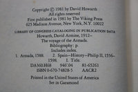 1981 THE VOYAGE OF THE ARMADA HARDCOVER BOOK BY DAVID HOWARTH - KD 9666