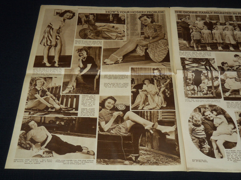 1941 AUGUST 7 DEMOCRAT & CHRONCILE SUNDAY PICTURE SECTION - DIONNES - NP 8945