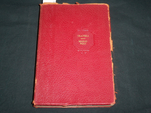 1930'S THE TRAVEL OF MARCO POLO SOFT LEATHER BOOK - KD 6597