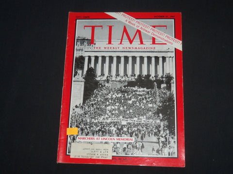 1967 OCTOBER 27 TIME MAGAZINE - PEACE MARCHERS AT LINCOLN MEMORIAL - T 2029