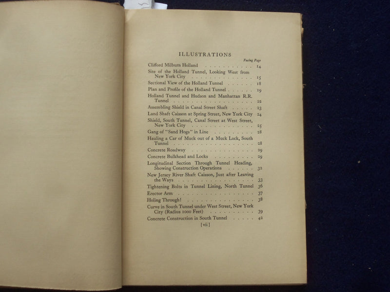 1927 THE EIGHTH WONDER - HOLLAND TUNNEL HARDCOVER BOOK - KD 8635