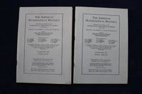 1937 THE AMERICAN MATHEMATICAL MONTHLY MAGAZINE - LOT OF 5 - O 3480