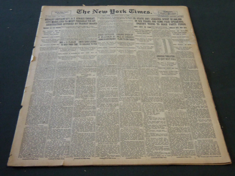 1926 JULY 3 NEW YORK TIMES - YANKS LOSE RUTH OUT INDEFINITELY - NT 5566