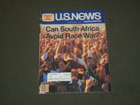 1985 AUG 26 U.S. NEWS & WORLD REPORT MAGAZINE-AVOID SO. AFRICA RACE WAR - B 2059