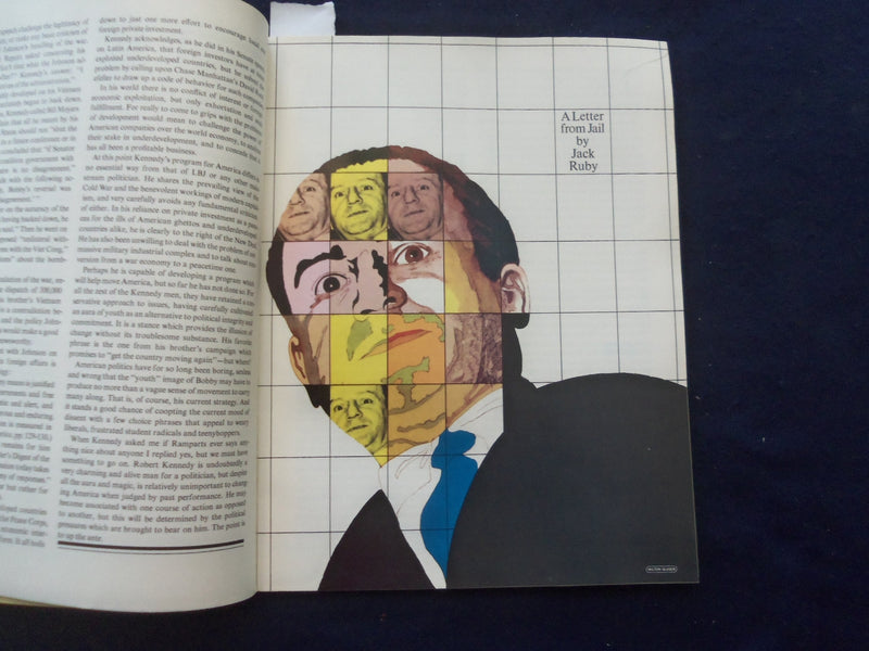1967 FEBRUARY RAMPARTS MAGAZINE - BOBBY KENNEDY COVER - JORGE BORGES - SP 5540S