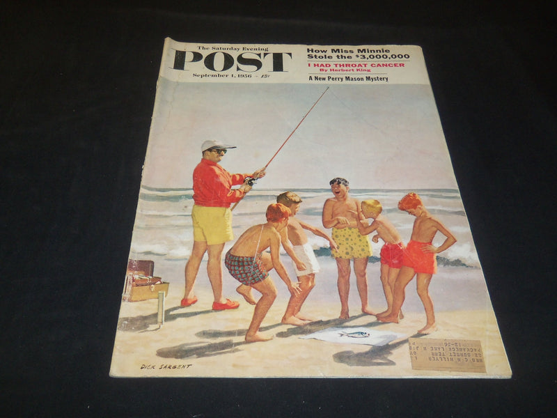 1956 SEPTEMBER 1 THE SATURDAY EVENING POST MAGAZINE - ILLUSTRATED COVER -SP 5638
