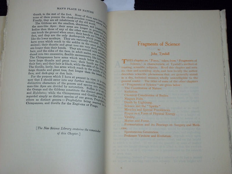 1910'S SOME WONDERS OF SCIENCE SOFTCOVER BOOK BY THOMAS H. HUXLEY - J 7130