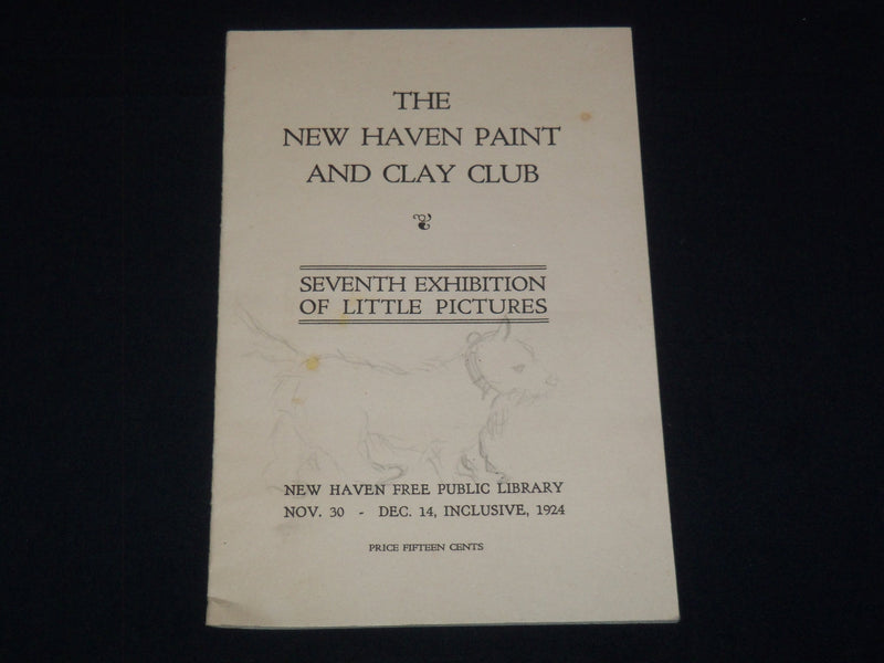 1924 THE NEW HAVEN PAINT AND CLAY CLUB 7TH EXHIBITION CATALOG - K 2066