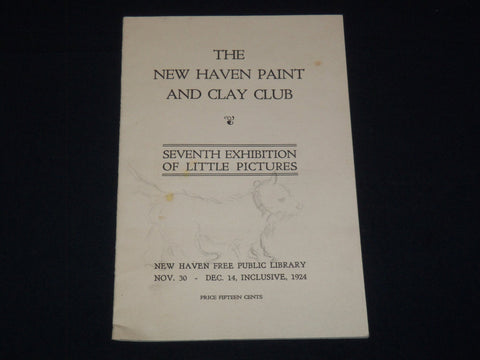 1924 THE NEW HAVEN PAINT AND CLAY CLUB 7TH EXHIBITION CATALOG - K 2066