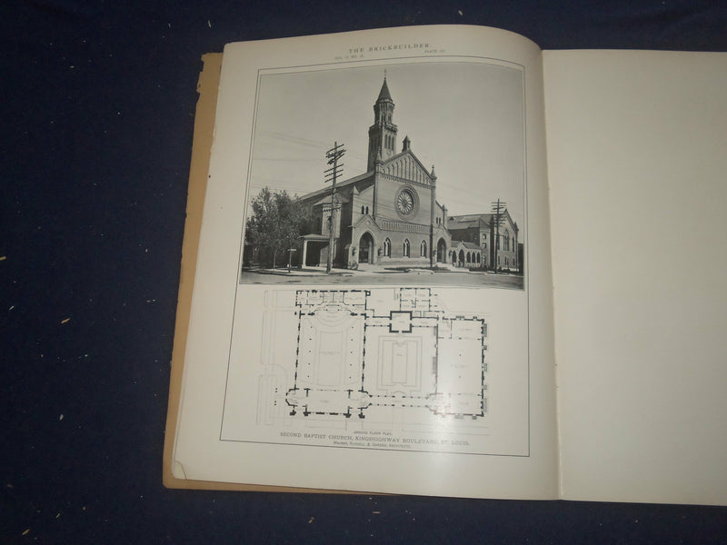 1908 DECEMBER THE BRICKBUILDER MAGAZINE - AN ARCHITECTURAL MONTHLY - ST 258M