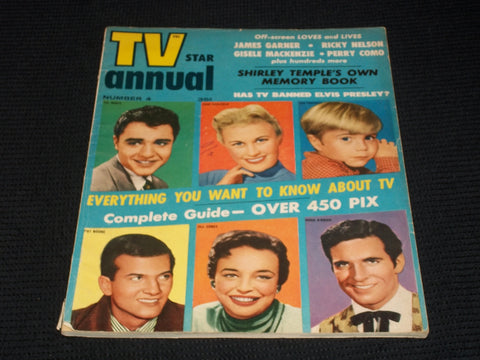 #4 TV STAR ANNUAL MAGAZINE - SAL MINEO PAT BOONE FRONT COVER - E 3656