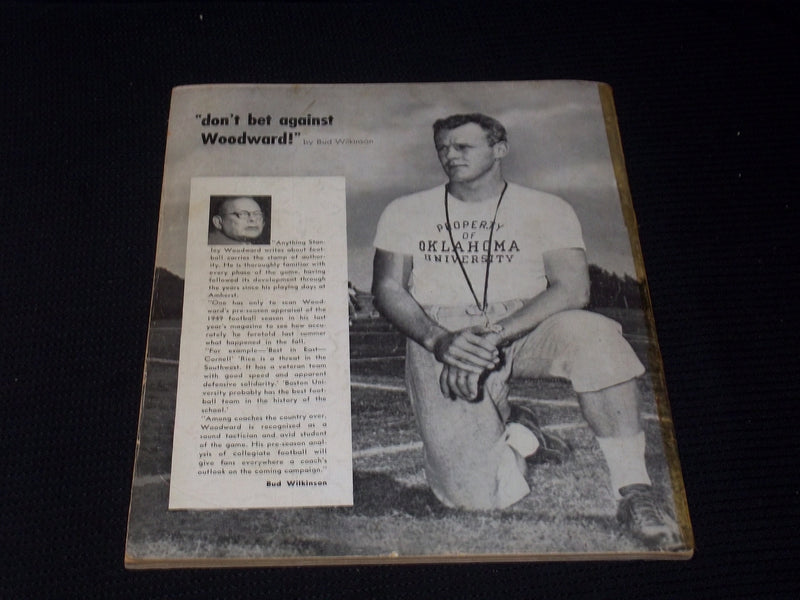 1950 STANLEY WOODWARD'S FOOTBALL MAGAZINE - BOBBY WILLIAMS N.D. COVER - E 3625