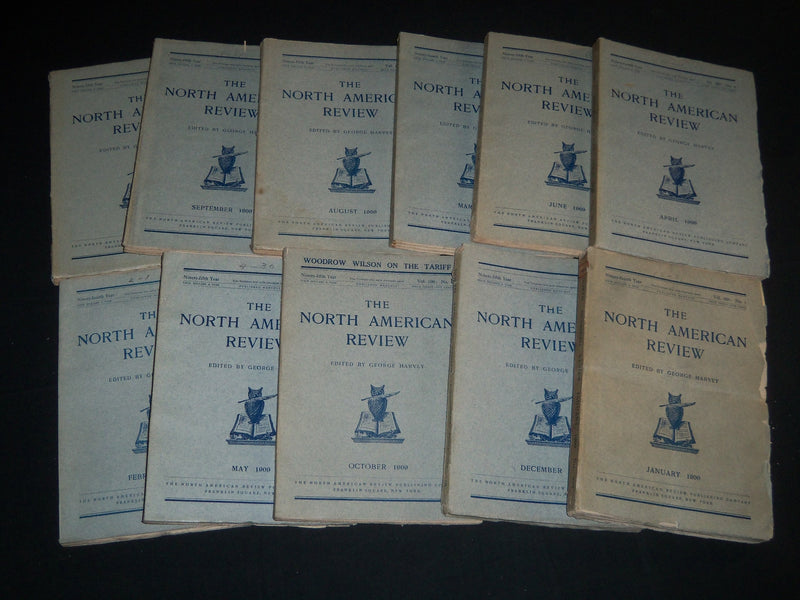 1909 NORTH AMERICAN REVIEW LOT OF 11 ISSUES - NICE STORIES/ARTICLES - WR 662