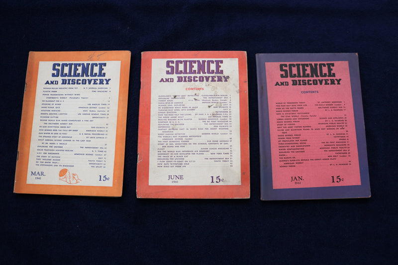 1940-1942 SCIENCD AND DISCOVERY DIGEST MAGAZINE - LOT OF 9 - O 3364
