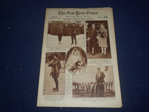 1929 JANUARY 27 NEW YORK TIMES BKLYN-QUEENS-LONG ISLAND PICTURE SECTION- NP 5003