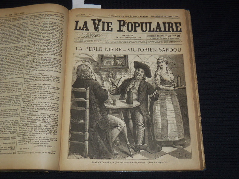 1884 OCTOBER-DECEMBER LA VIE POPULAIRE FRENCH MAGAZINE BOUND VOLUME - KD 7462F