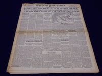 1940 MAY 28 NEW YORK TIMES - ALLIES ARE FORCED BACK IN FLANDERS POCKET - NT 201