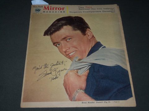 1959 AUGUST 16 NEW YORK MIRROR MAGAZINE SECTION - EDD BYRNES COVER - J 2952