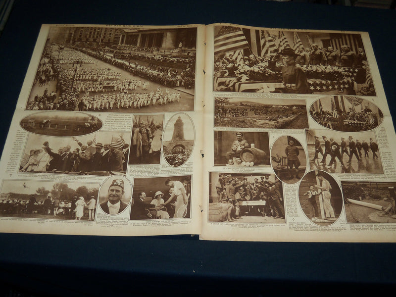 1921 JULY 10 NEW YORK TIMES PICTURE SECTION - DEMPSEY - CARPENTIER - NT 8942