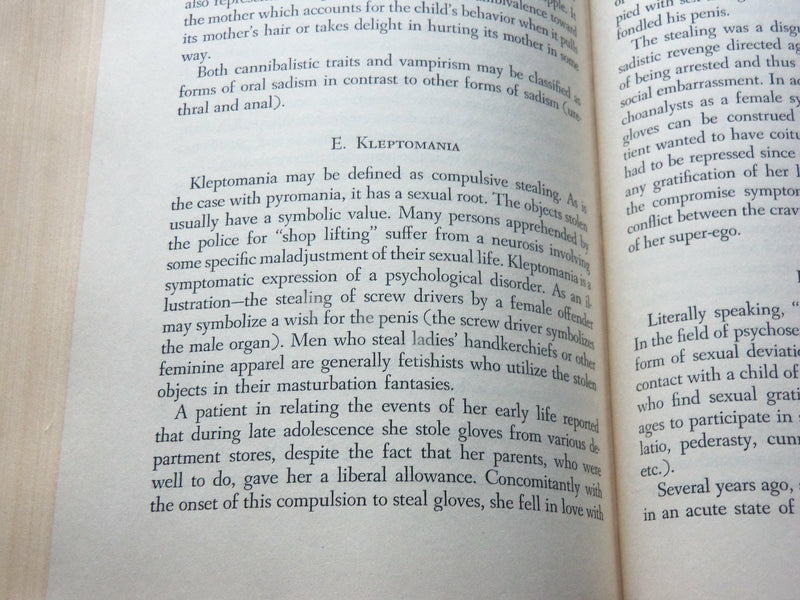 1950 SEXUAL DEVIATIONS A PSYCHODYNAMIC APPROACH BOOK BY LOUIS LONDON - KD 6198