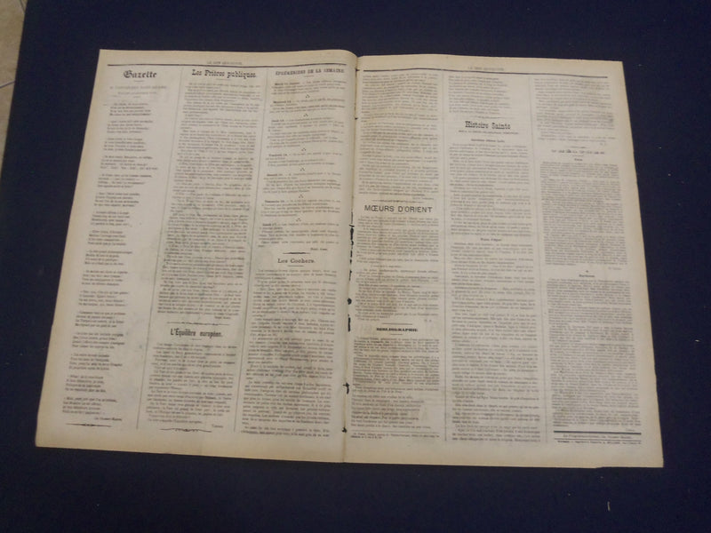 1881 JAN 21 LE DON QUICHOTTE NEWSPAPER-M. BARTHELEMY-SAINT-HILAIRE-FRENCH-FR3244