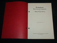 1940'S WESTINGHOUSE MOTOR GENERATOR EQUIPMENTS CATALOG BOOK #5164 - J 6665
